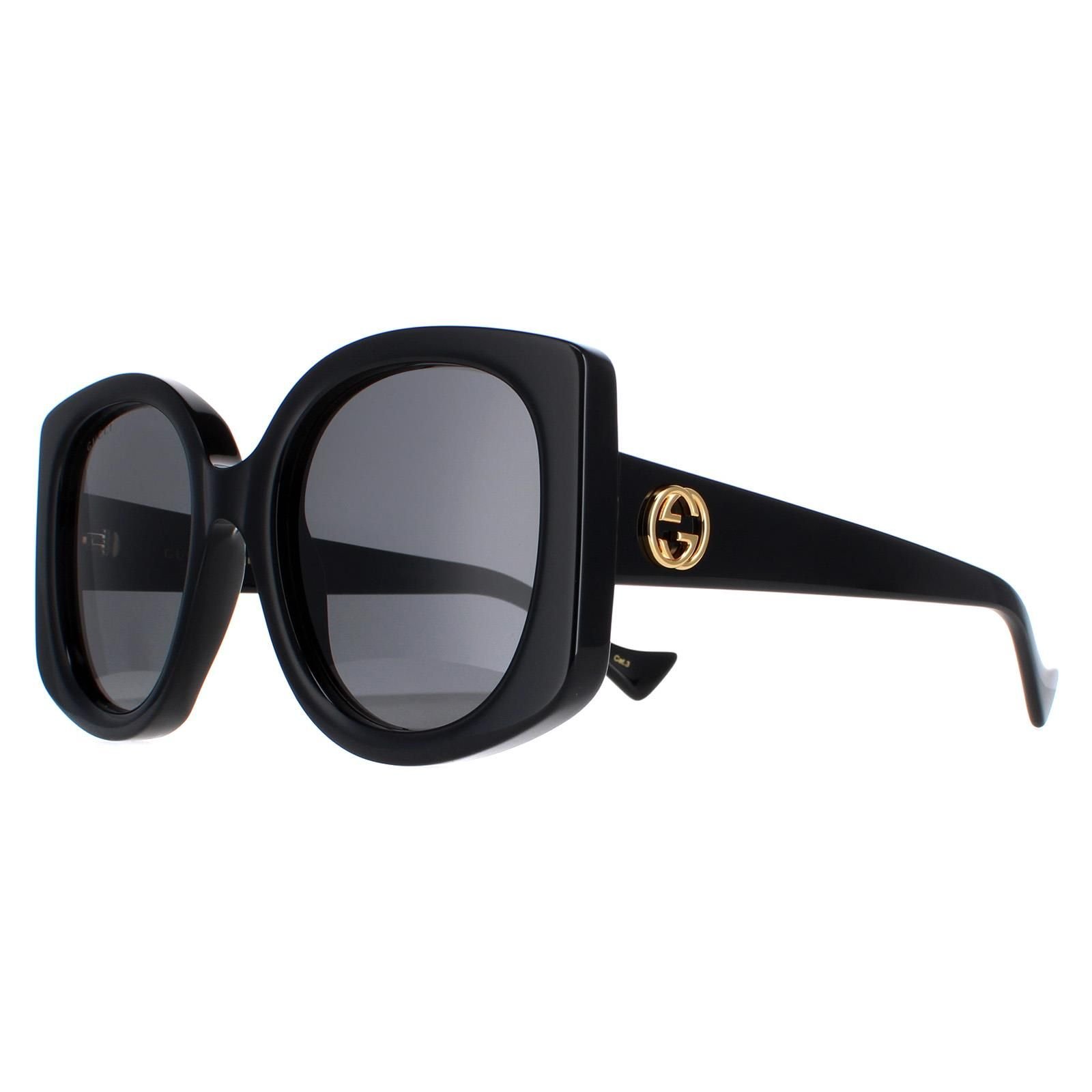 Gucci Gucci Women's Round Black Grey GG1257S - 2