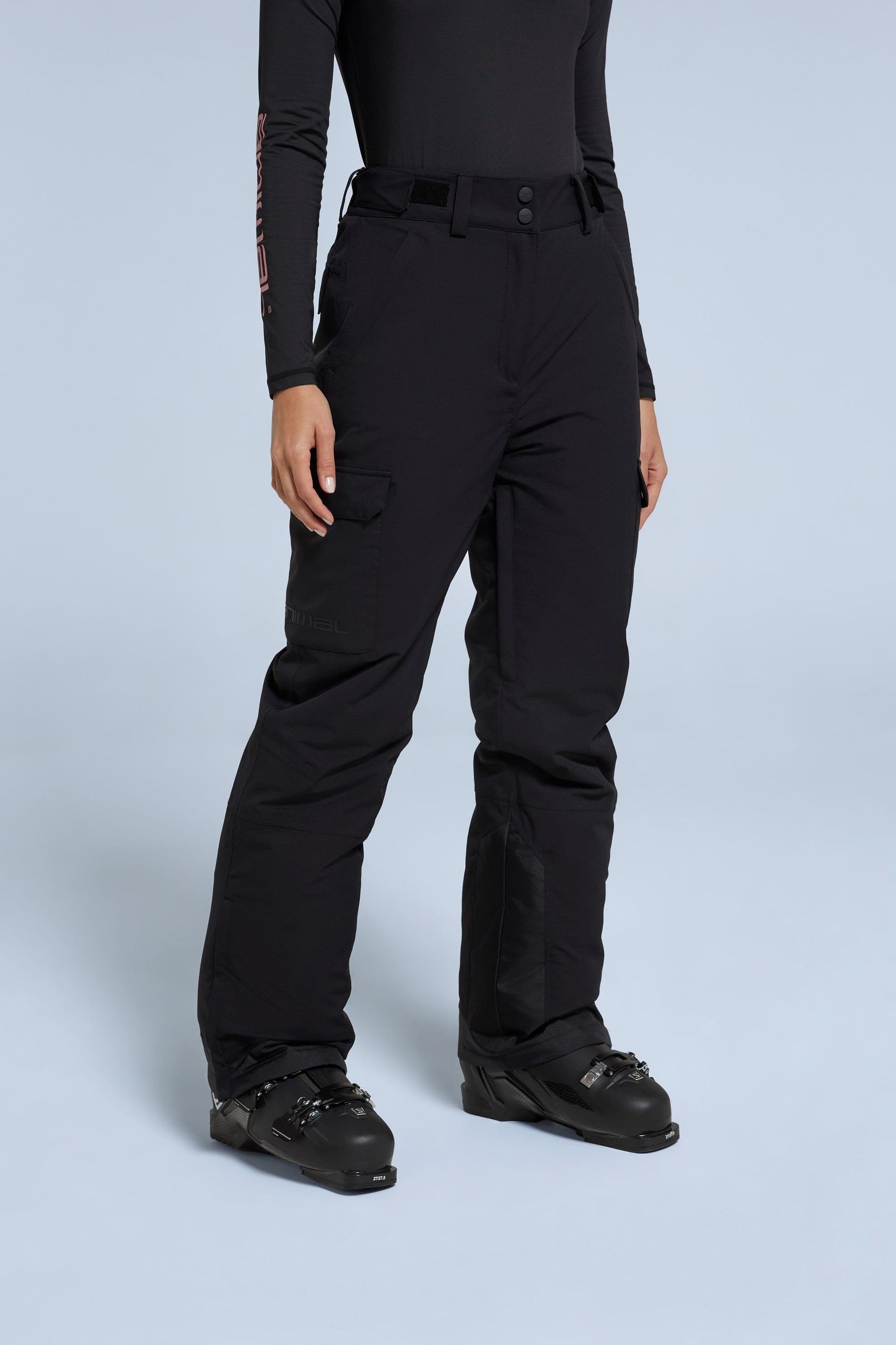 Animal Jet Black Insulated Snow Pants for Women