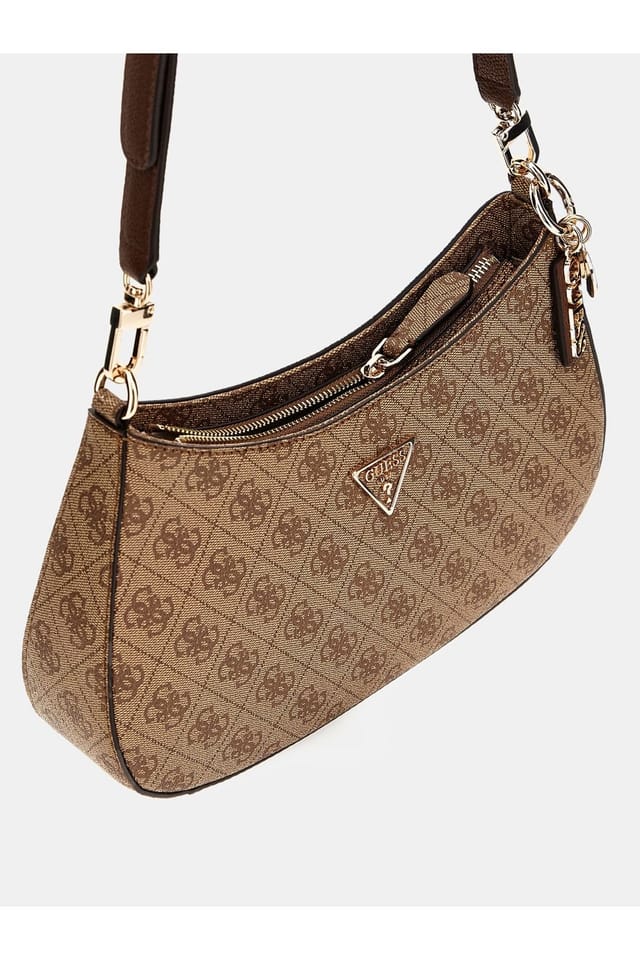 Guess Guess Women's Noelle Ii Top Zip Shoulder Bag Latte - 3