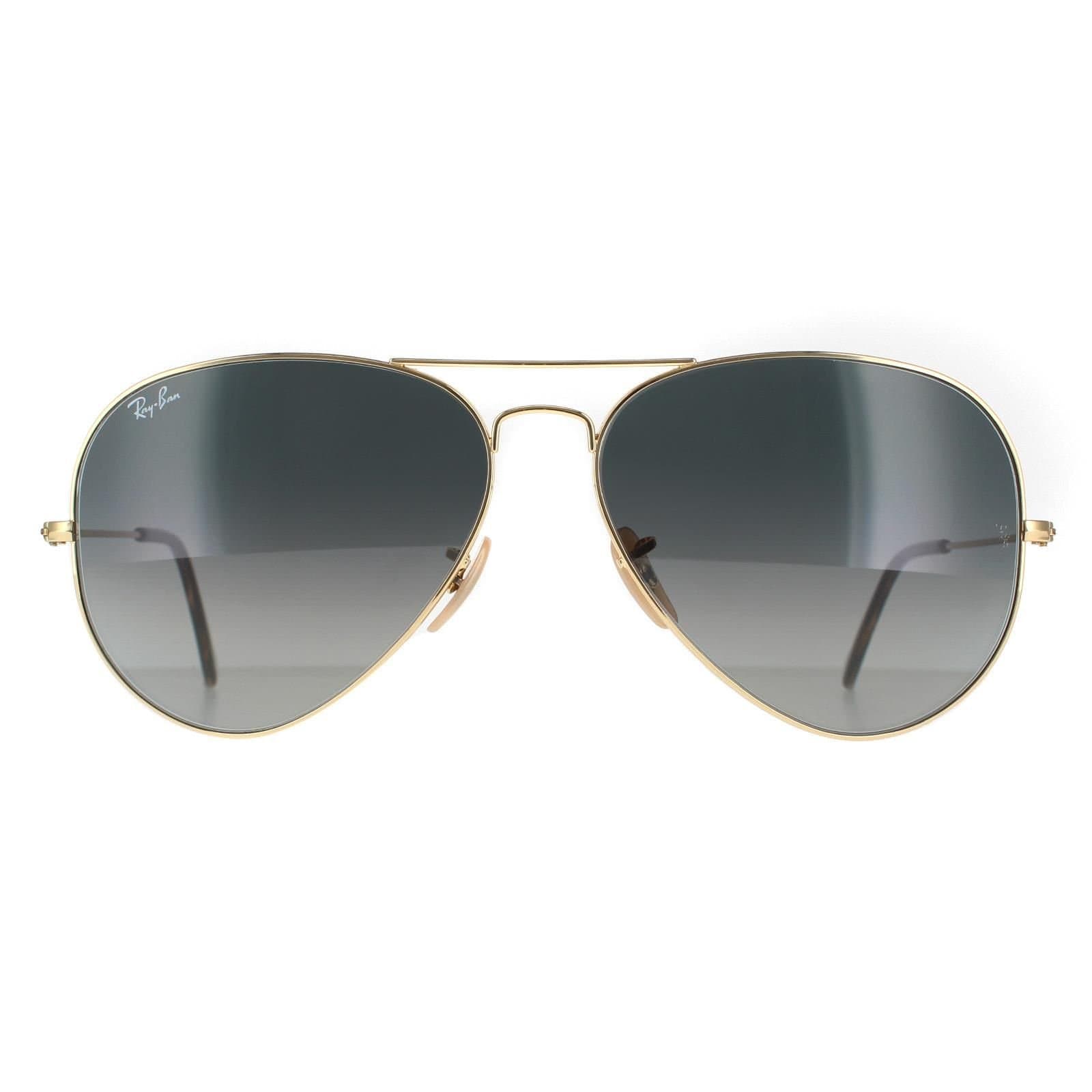 Ray-Ban Ray-Ban Men's Aviator Gold Grey Gradient Aviator RB3025 Sunglasses