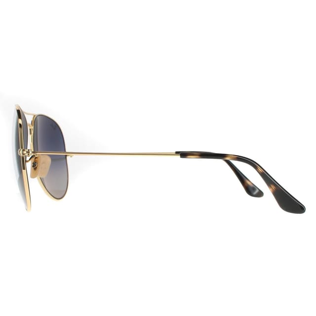 Ray-Ban Ray-Ban Men's Aviator Gold Grey Gradient Aviator RB3025 Sunglasses - 3