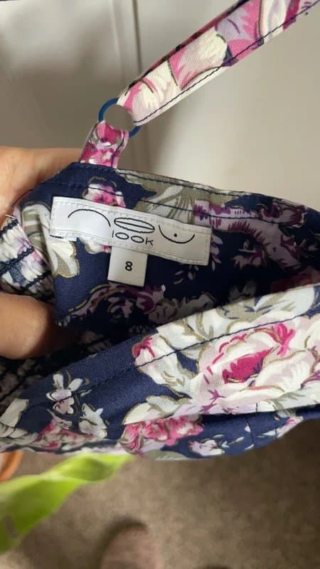 New Look Floral corset top size 8