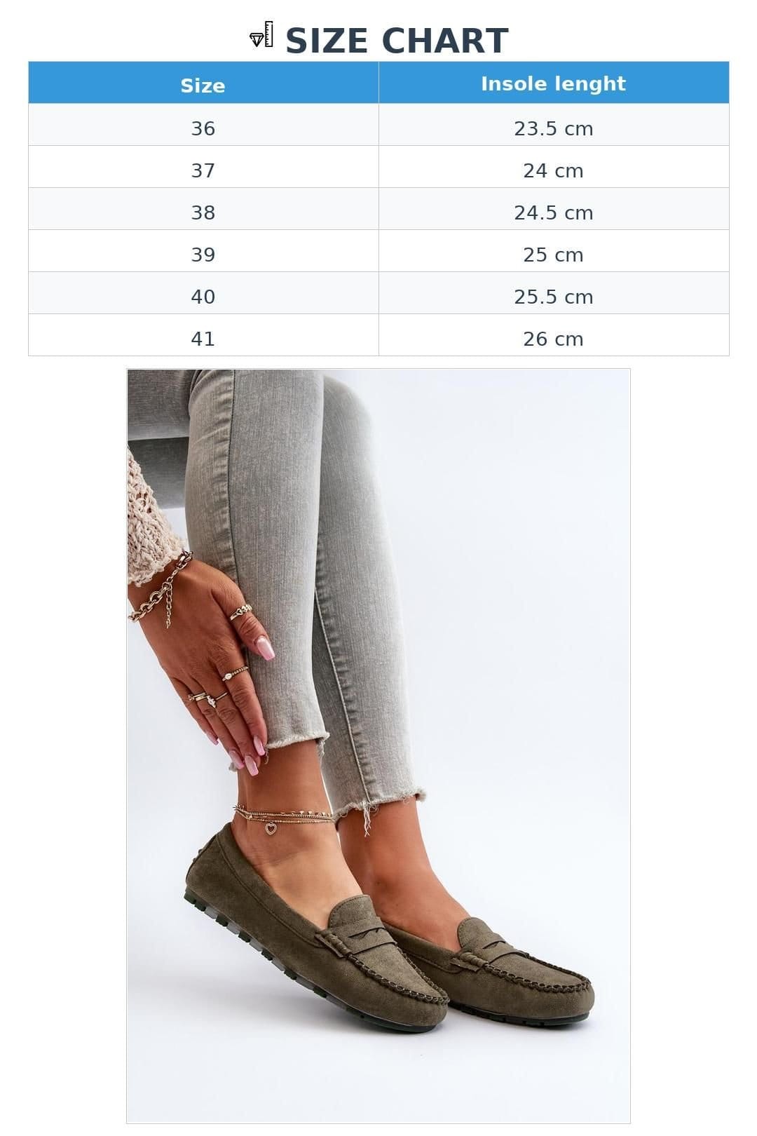 Love Lace Love Lace Women's Classic Suede Moccasins with Front Strap for Everyday Wear in Green - 4