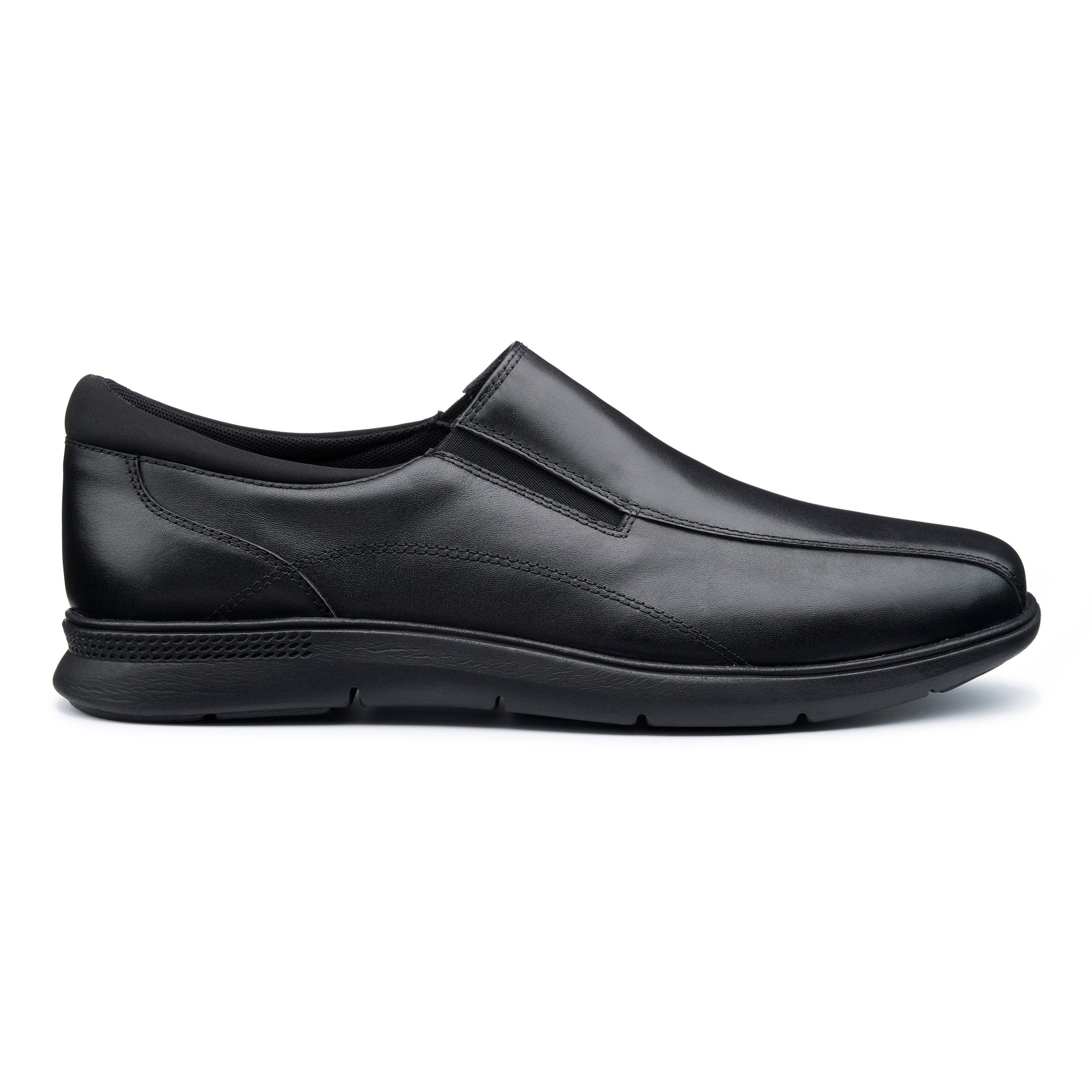 Hotter Hotter Men's 'Xavier' Slip-On Shoes in Black - 2