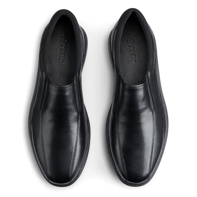 Hotter Hotter Men's 'Xavier' Slip-On Shoes in Black - 3