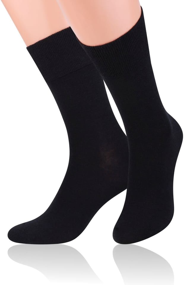 Steven Steven Men's 3 Pairs Warm Merino Wool Socks in Black - 3