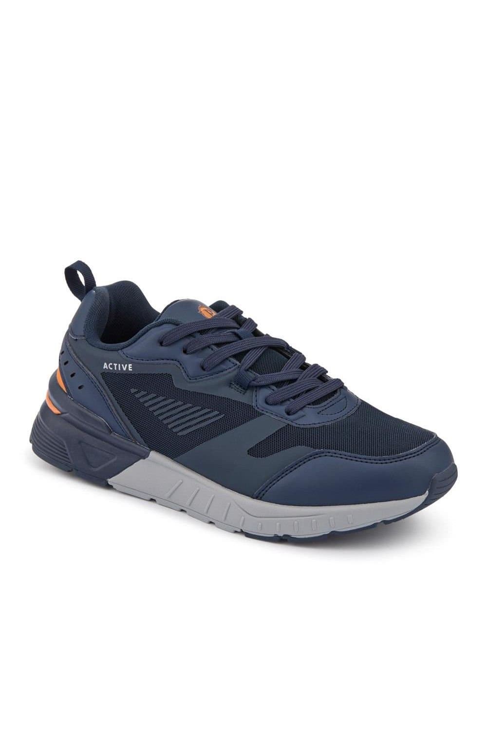 Pavers Pavers Men's Extra-Wide Chunky Trainers in Navy
