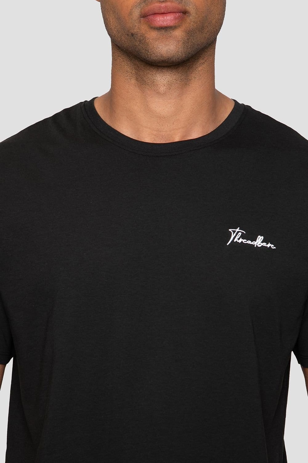 Threadbare Threadbare Men's 'Elton' Cotton Blend Jersey Pyjama Set in Black - 4