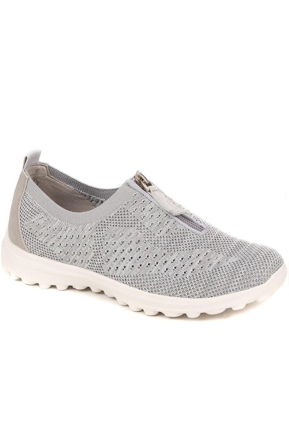 Pavers Pavers Women's Memory Foam Trainers in Grey - 1
