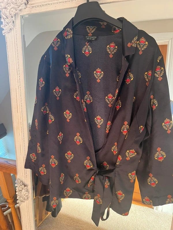 Topshop Topshop pyjama style wrap top - 1