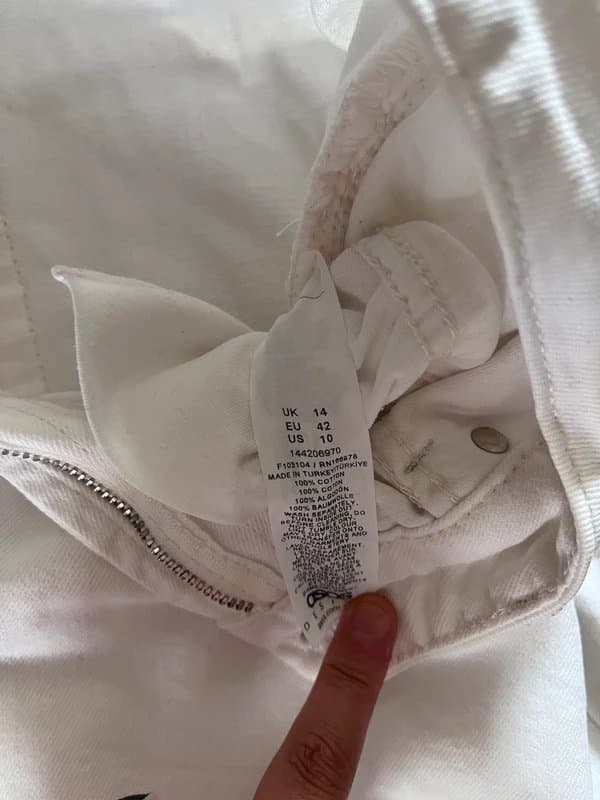 ASOS White barrel jeans