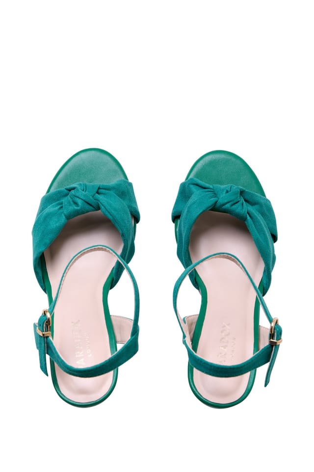 Paradox London Paradox London Women's 'Lani' Platform Sandals in Emerald - 3