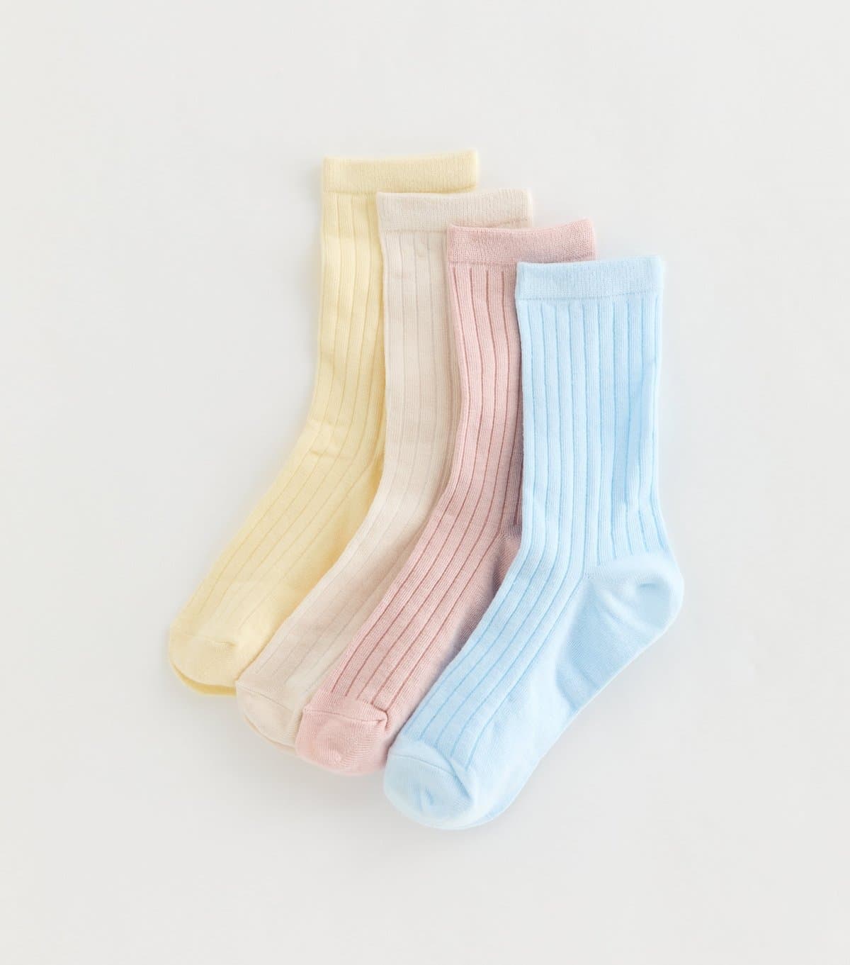 New Look New Look Multicolour Pastel Ribbed Ankle Socks