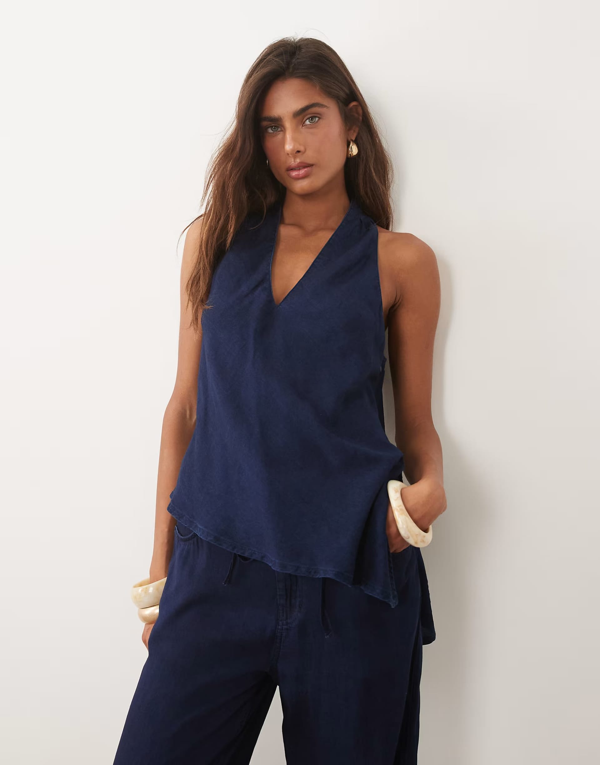 Mango Giselle Indigo Denim Co-ord Set