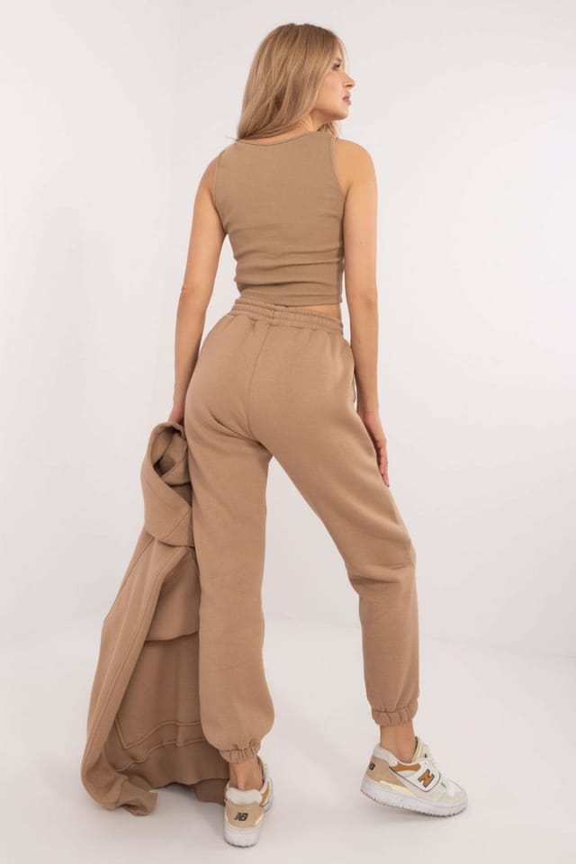 Love Lace Love Lace Women's Cotton Melange Warm Casual 3 Piece Set Style 202070 in Beige - 3