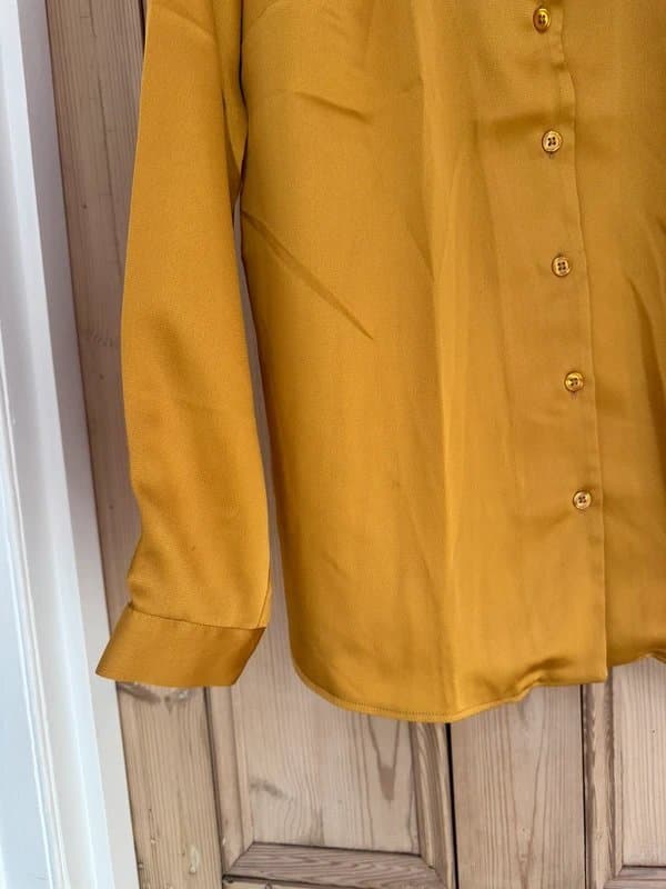 ASOS ASOS mustard/gold satin type shirt NEW