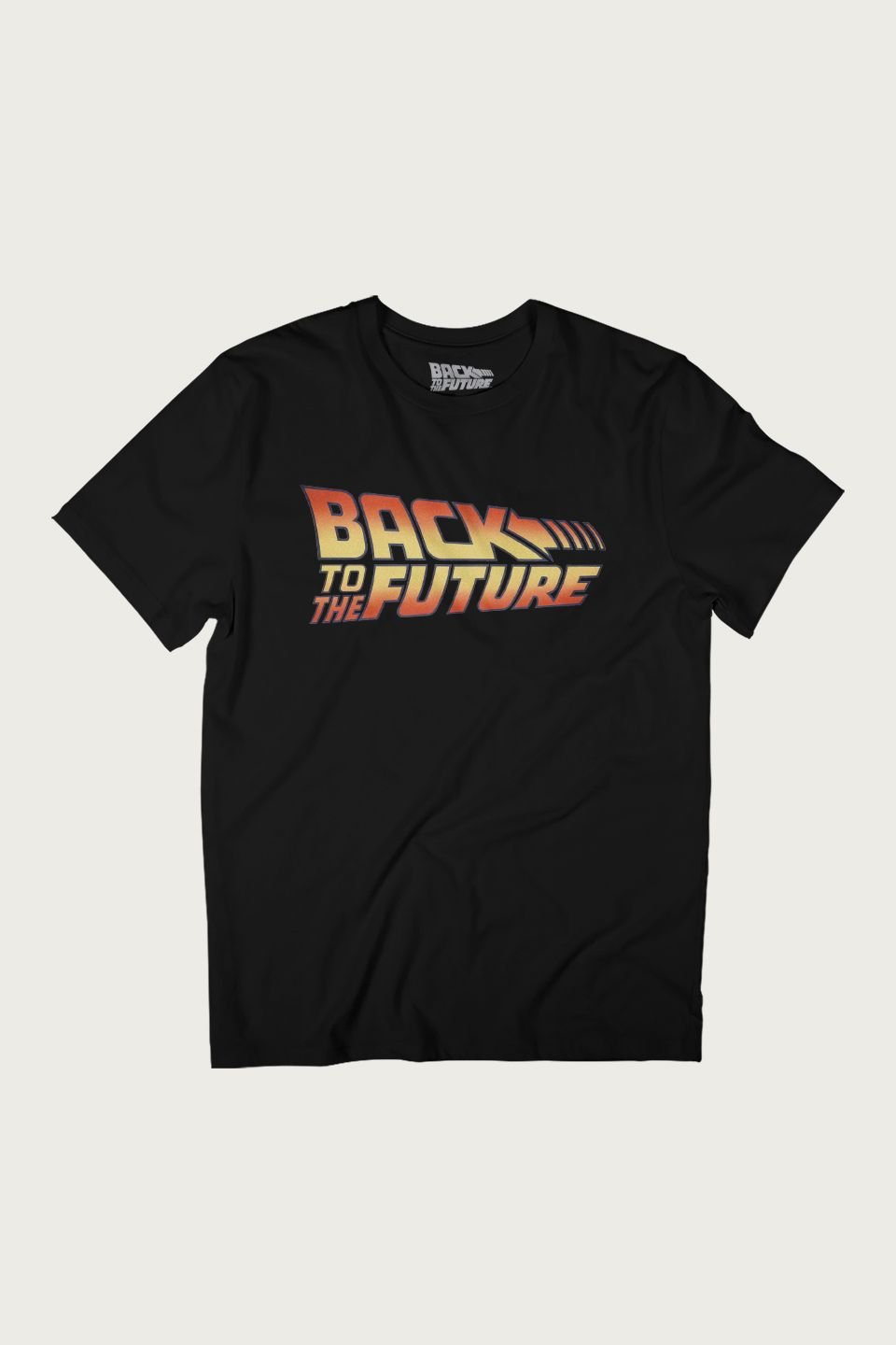 Back To The Future Back To The Future Men's Classic Logo T-Shirt in Black - 2