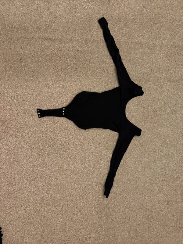 Intimissimi Intimissimi Black Long Sleeve Bodysuit Size S
