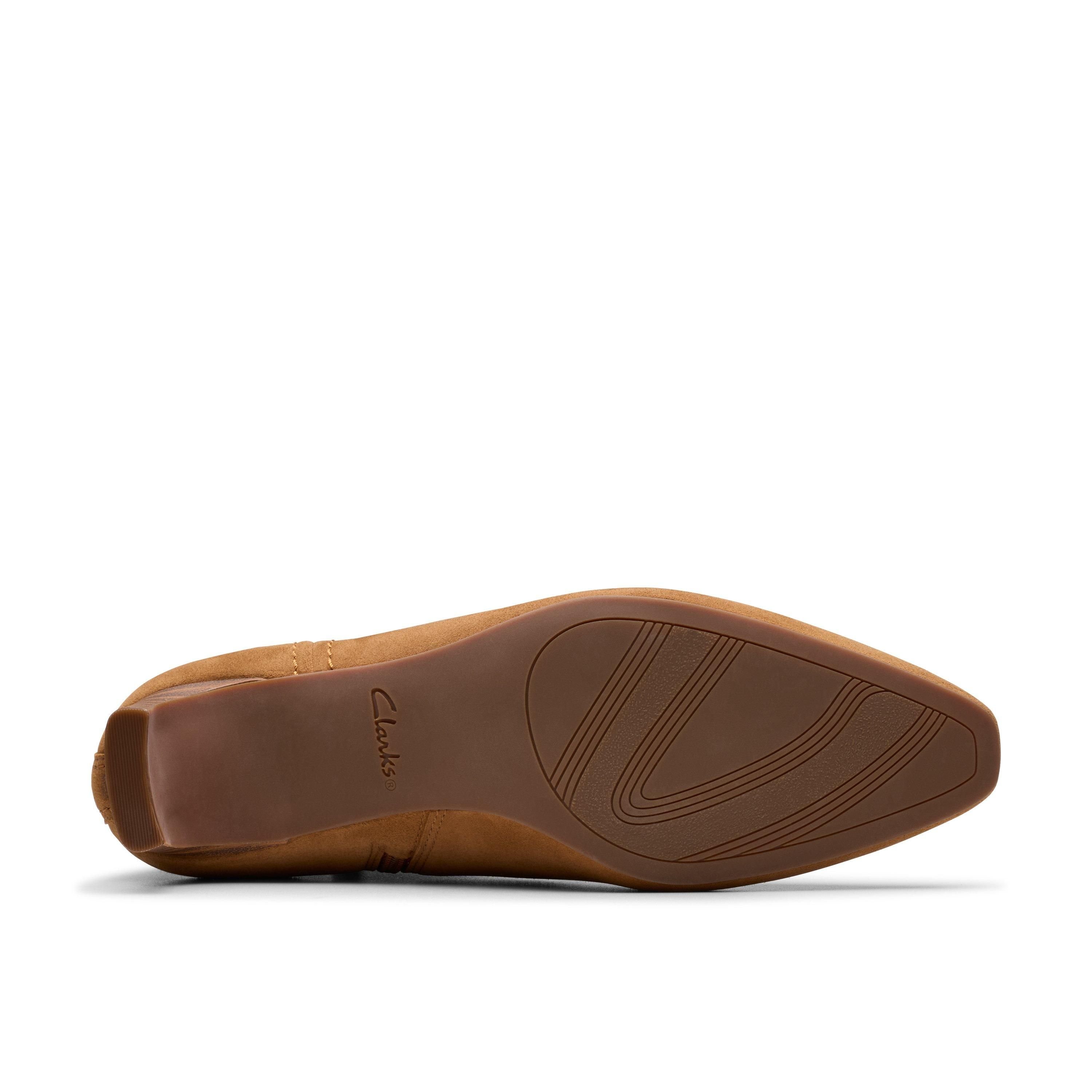 Clarks Clarks Women's Edina Up Tan Suede Ankle Boots in Brown - 3