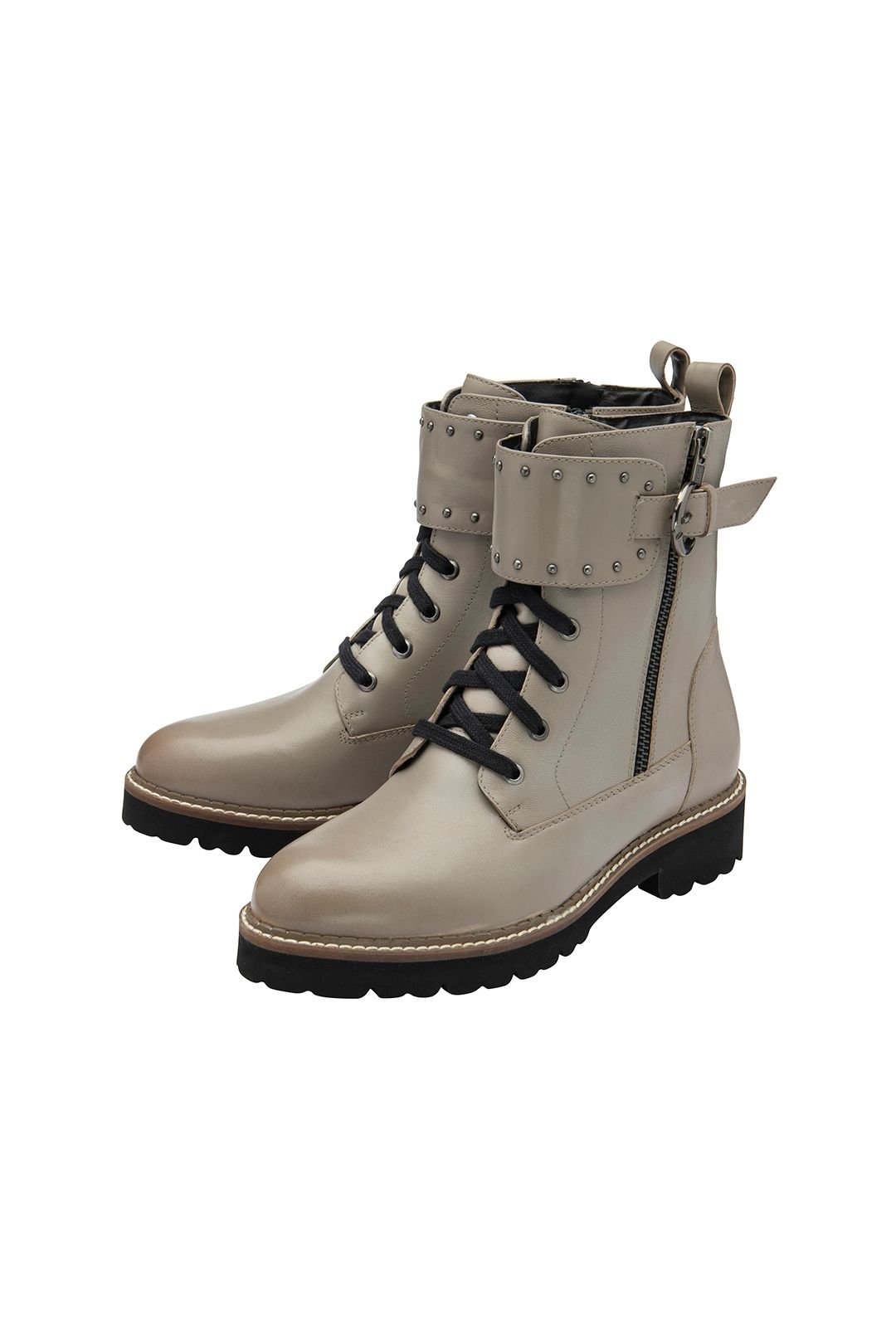 Lotus Lotus Women's 'Foster' Leather Ankle Boots in Beige - 2