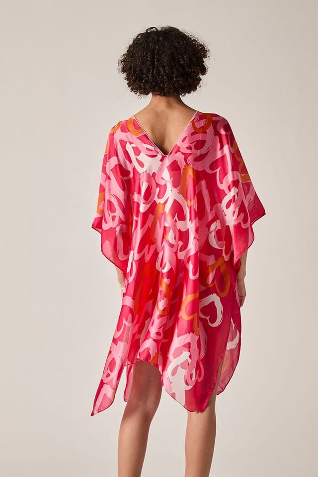 James Lakeland James Lakeland Women's Red Heart Print Kaftan - 2