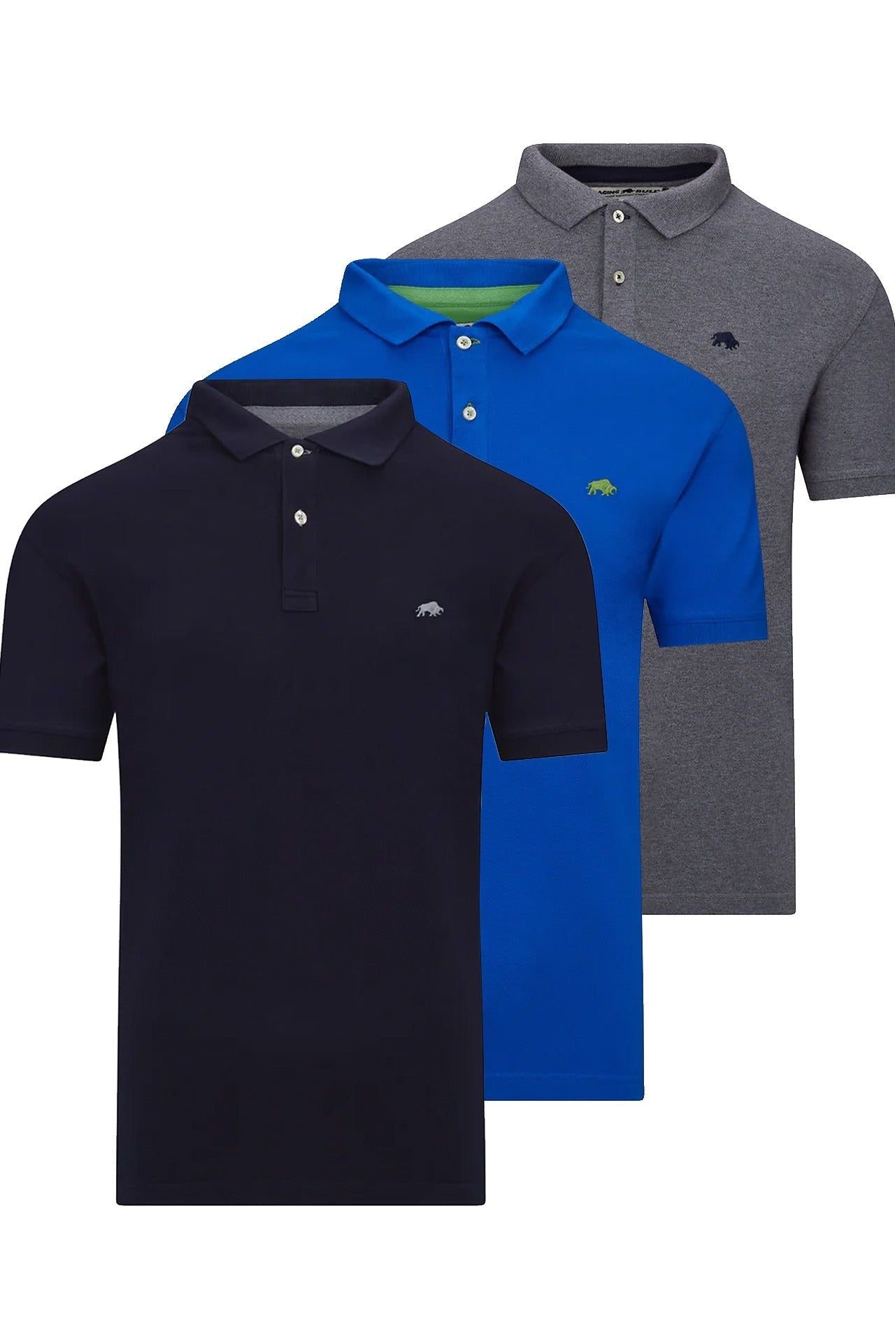 raging bull Raging Bull Men's Multipack Classic Polo - 3