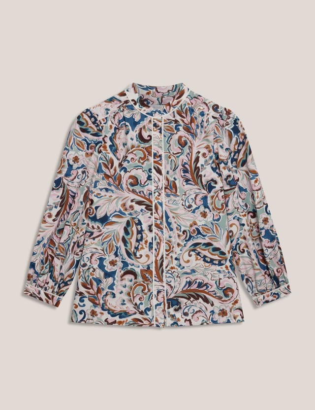 Hobbs London Hobbs London Women's Soraya Printed Blouse in Off-White - 2