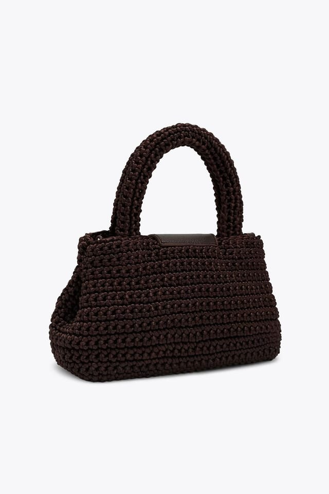 Carvela Carvela Women's 'Cheska Top Handle' Silk Blend Bag in Brown - 3