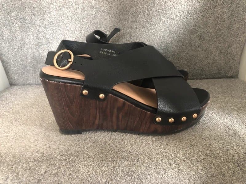 New Look New Look Leather Stud Wedges