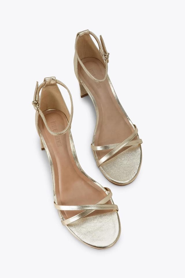 Steve Madden STEVE MADDEN Women's 'Rae 045' Leather Heels in Gold - 2