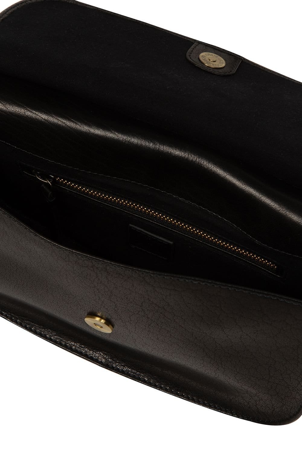 NiNa Amora NiNa Amora Women's 'Elettra' Leather Cross Body Bag in Black - 4