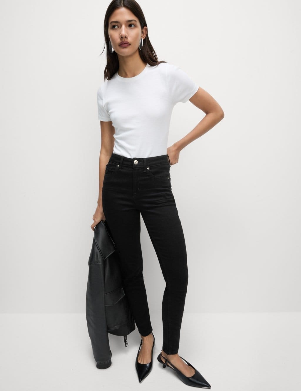Marks & Spencer M&S Ivy Skinny Jeans Black Mix - 4