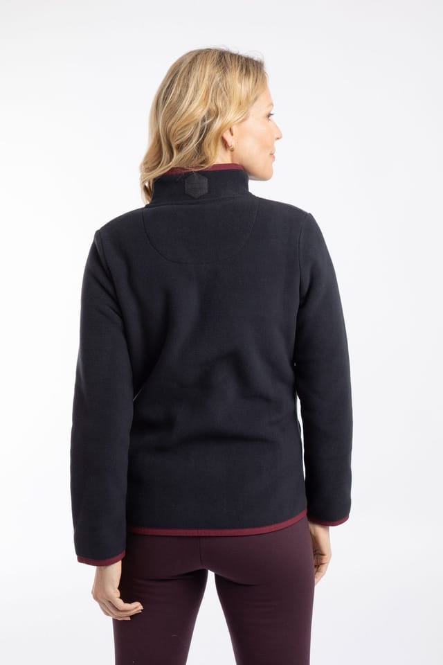 Weird Fish Weird Fish Women's Tiana Full Zip Polar Fleece in Midnight - 3