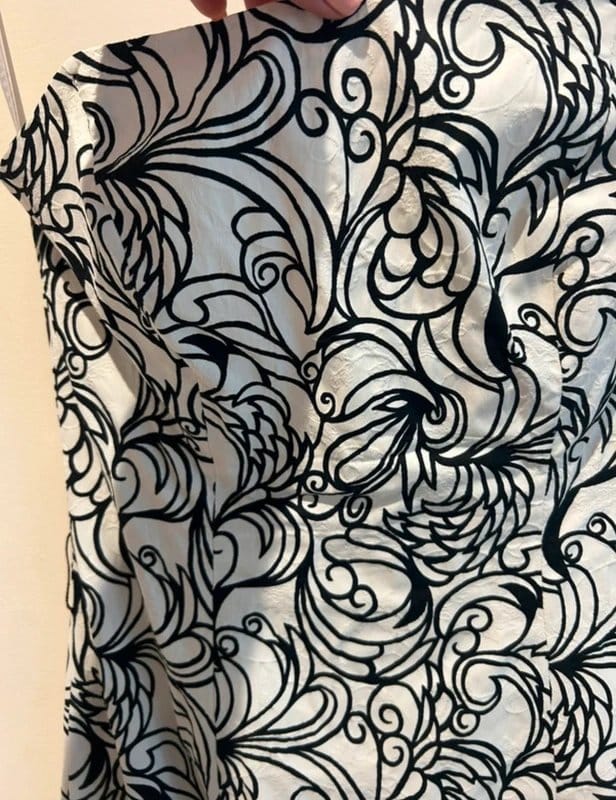 Coast Black & White Strapless Midi Dress UK 10