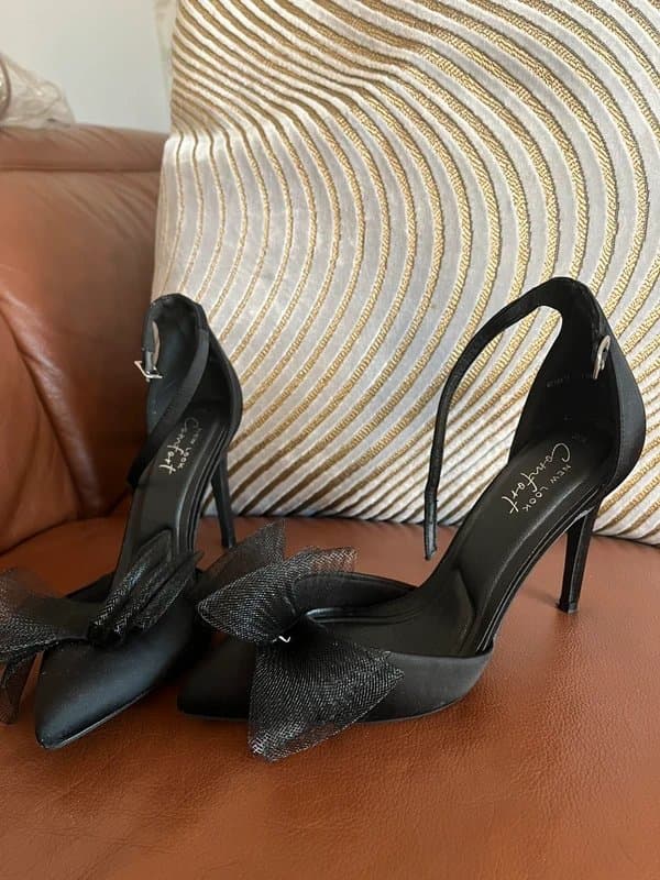 New Look black party heels (stilettos)
