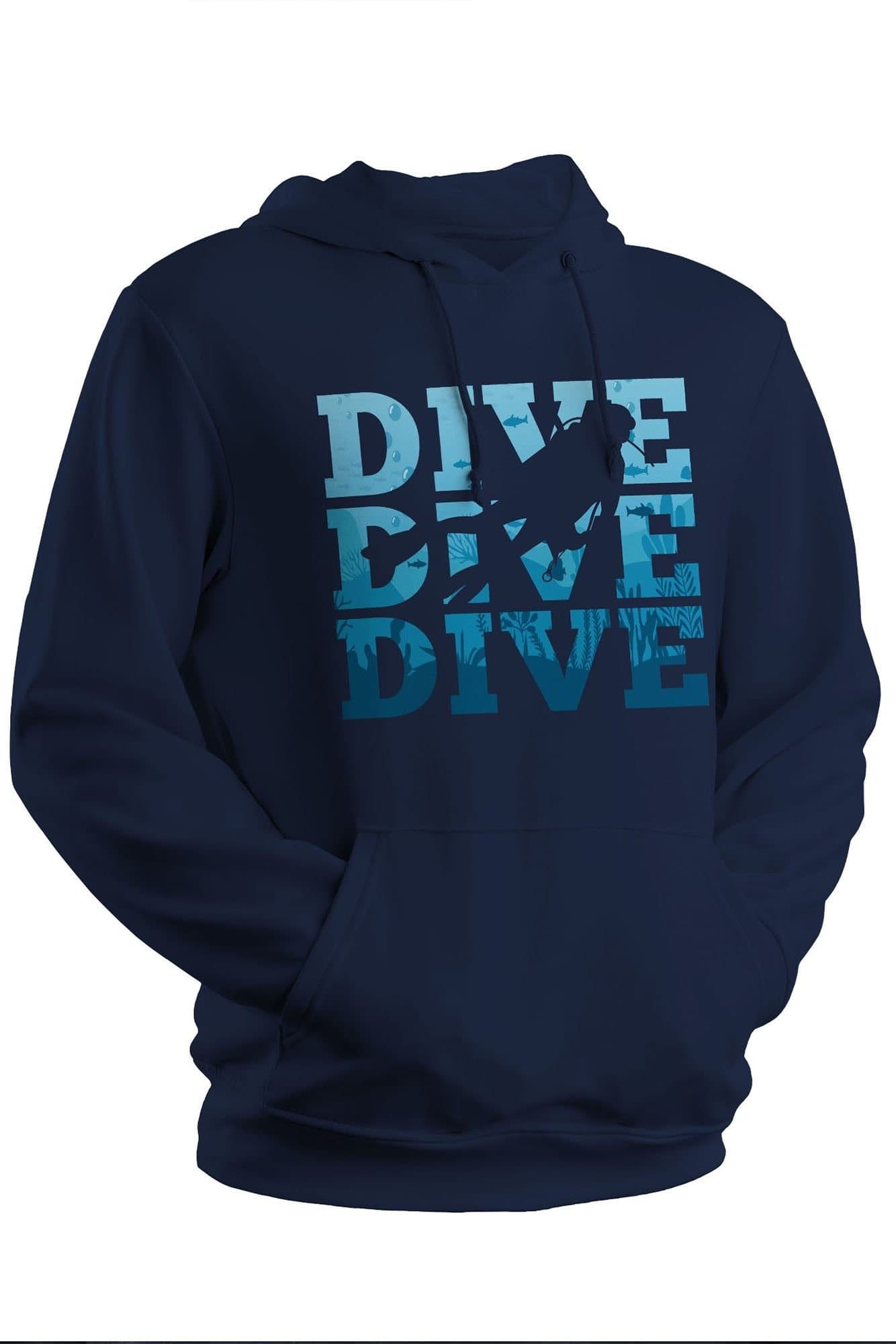 Bad Zebedee Bad Zebedee Navy Scuba Hoodie for Men