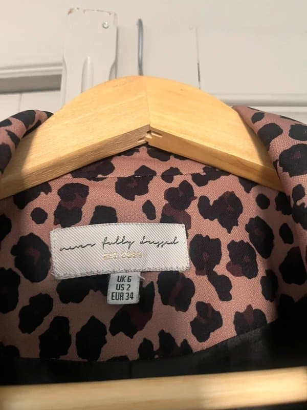 Never Fully Dressed Never Fully Dressed Leopard Print Blazer