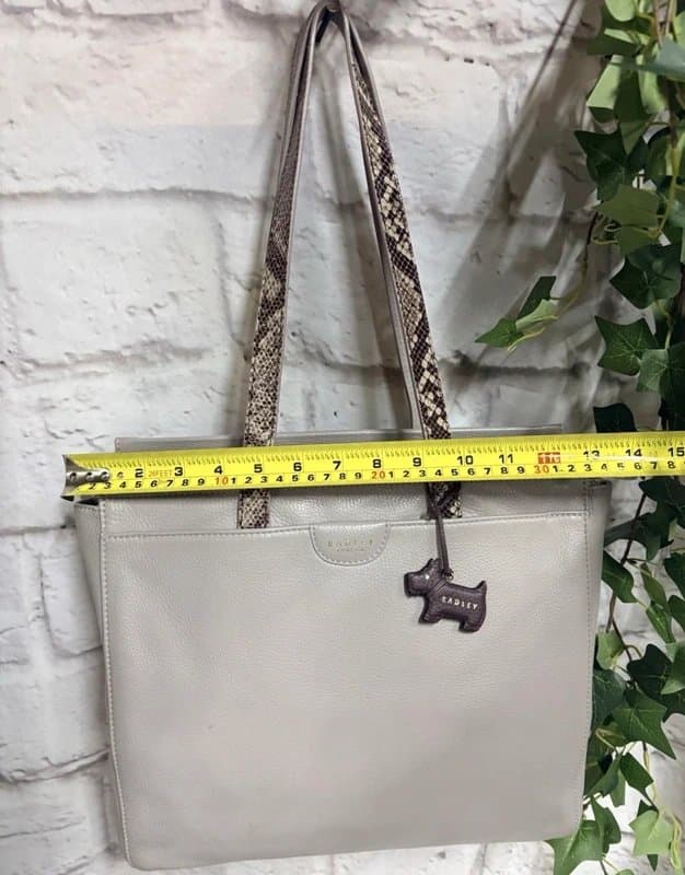 Radley Radley Ladies Large Leather Tote Bag, Grey, Hardly used