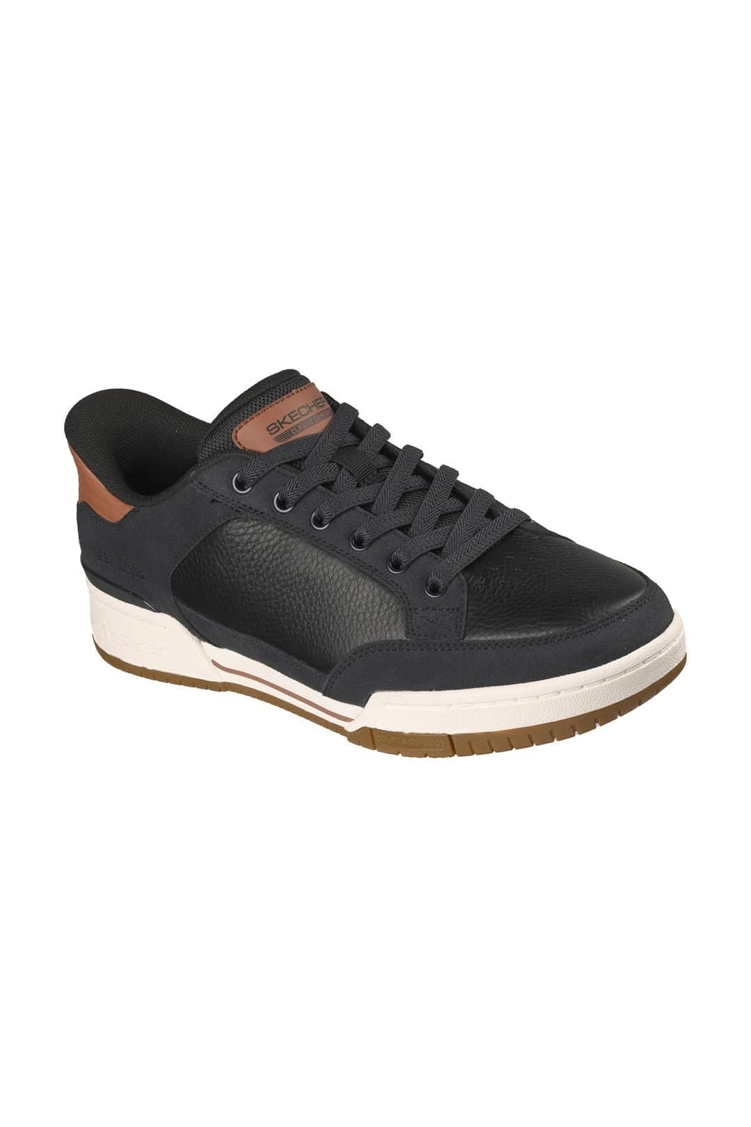 Skechers Skechers Men's RECOIL PERSIUS Slip-Ins Leather Sneaker Black