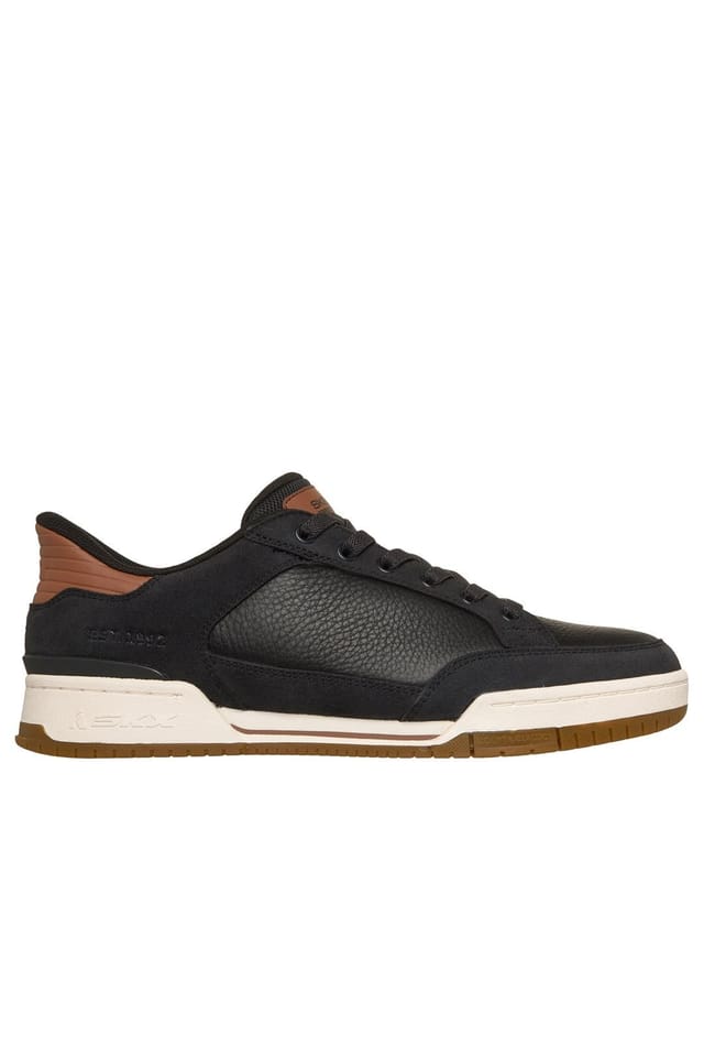 Skechers Skechers Men's RECOIL PERSIUS Slip-Ins Leather Sneaker Black - 3