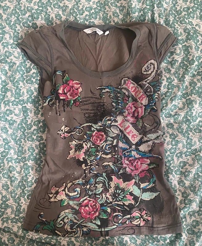 New Look Vintage embellished tee