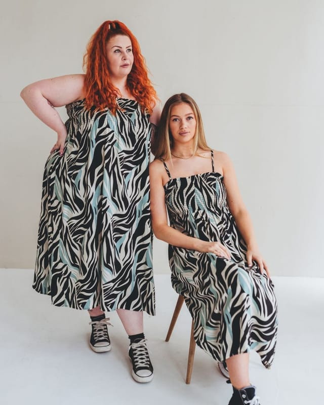 Turtledove London Turtledove London Women's Zuri Multicolour Zebra Twirl Print Multifunctional Maxi Skirt - 3