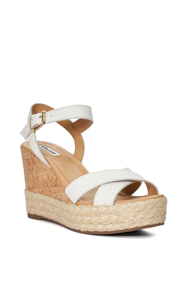 Dune London Dune London Women's 'Kindest' Leather Wedges in White - 2