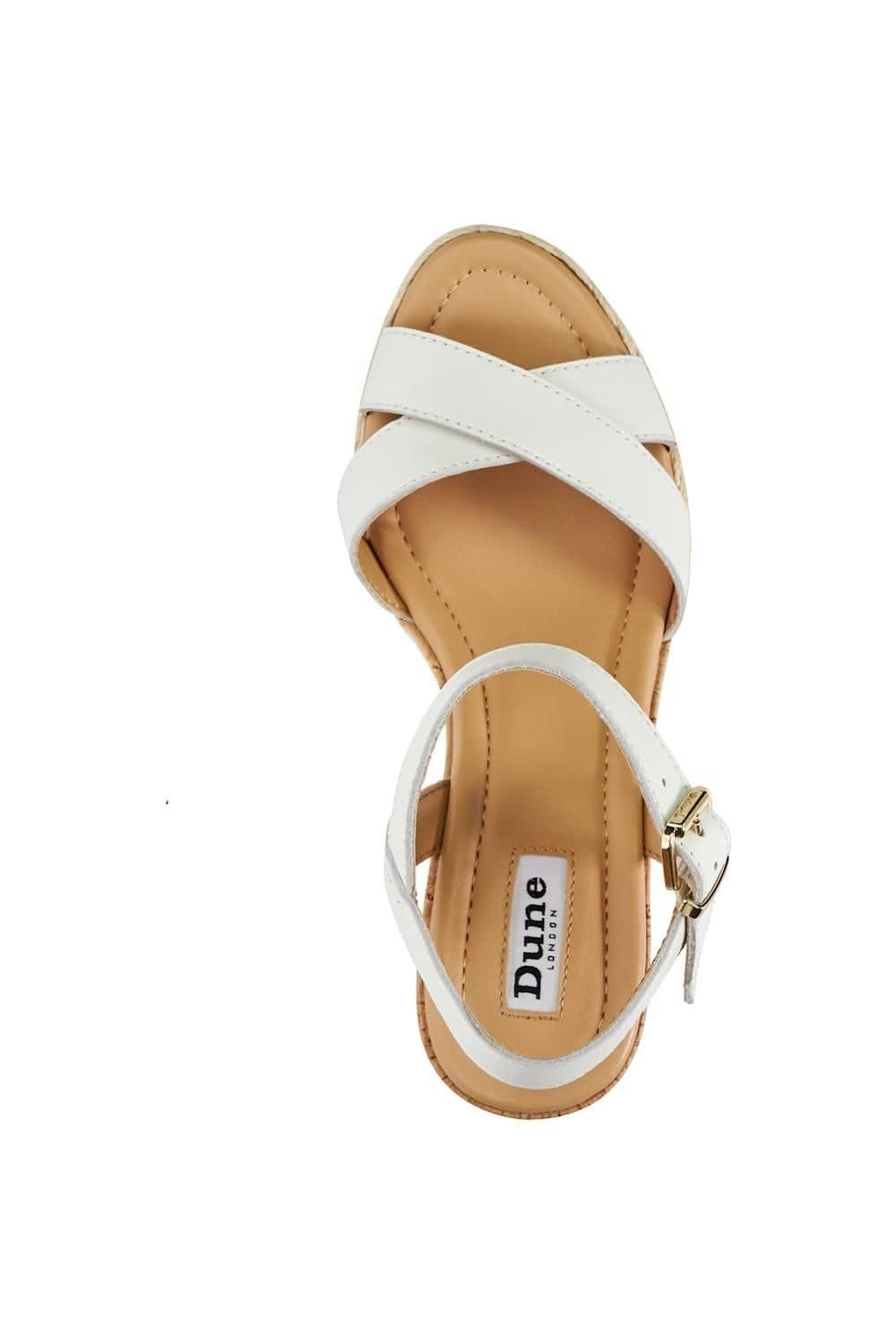 Dune London Dune London Women's 'Kindest' Leather Wedges in White - 4