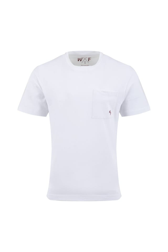 Weird Fish Weird Fish Men's Keaton Super Soft Pocket T-Shirt in White - 2