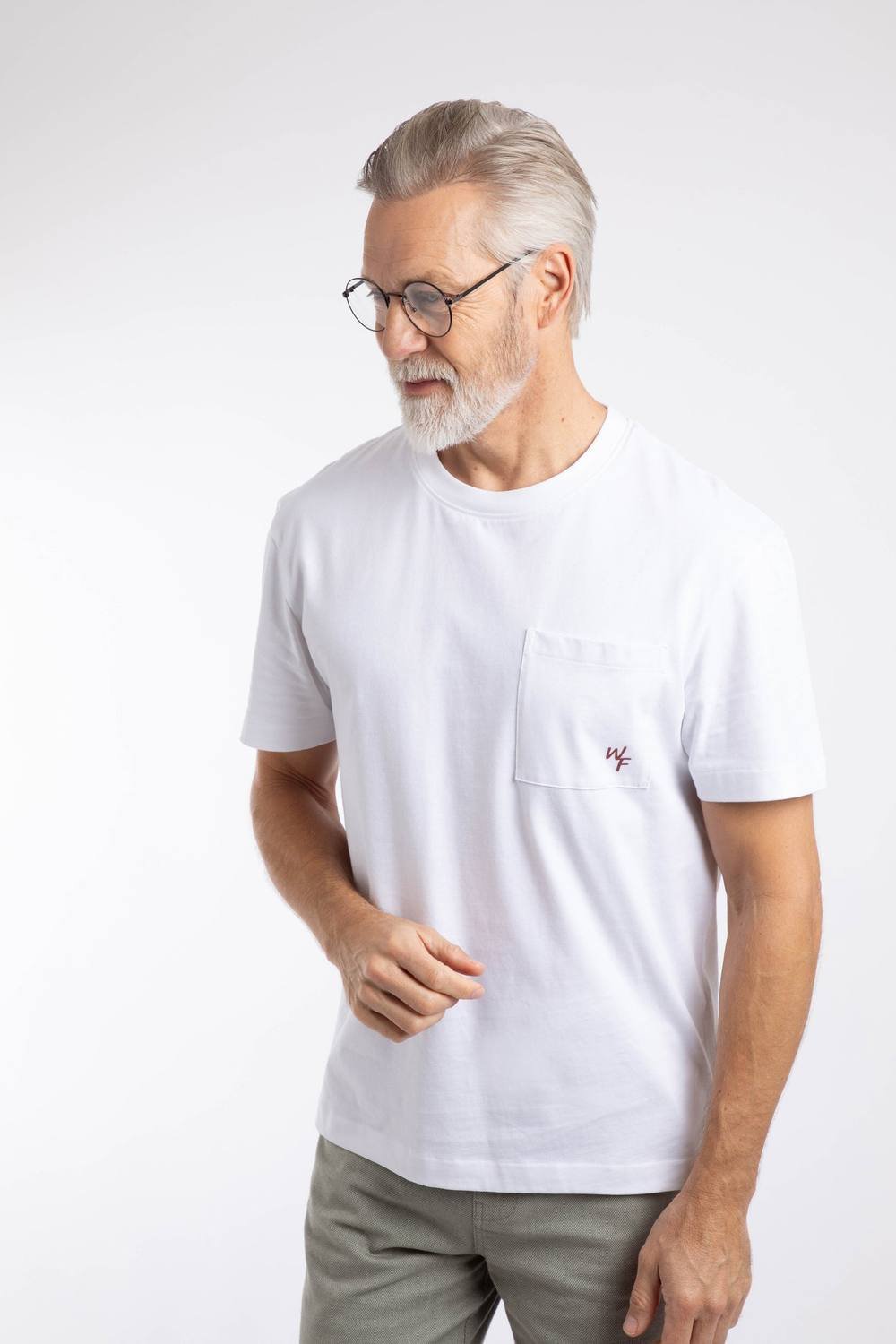 Weird Fish Weird Fish Men's Keaton Super Soft Pocket T-Shirt in White - 4