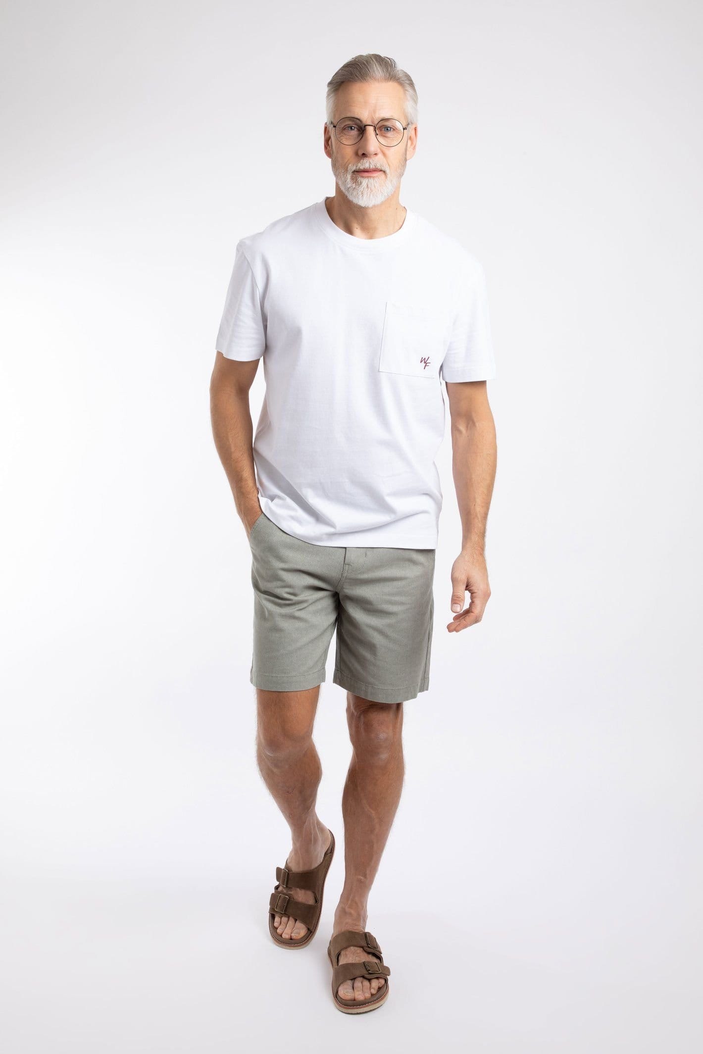 Weird Fish Weird Fish Men's Keaton Super Soft Pocket T-Shirt in White - 4
