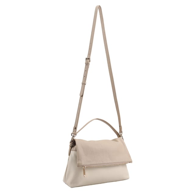Paul Costelloe Paul Costelloe Women's Tana Leather Day Bag in Beige - 3