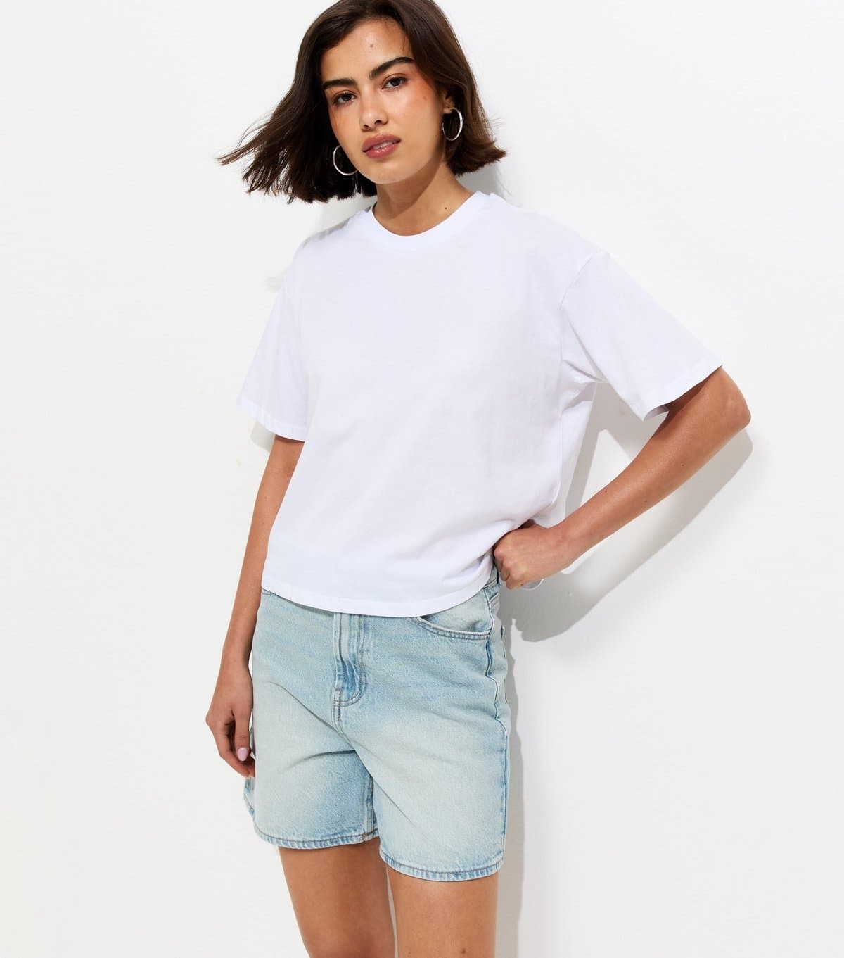 New Look New Look Light Blue Denim Shorts