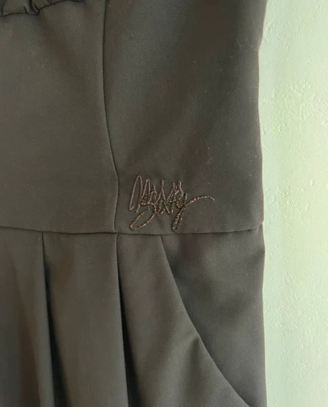 Miss Sixty 🖤 Miss Sixty Brown Satin Mini Dress Y2K Italian Designer Bodycon Pocket Dress UK 10